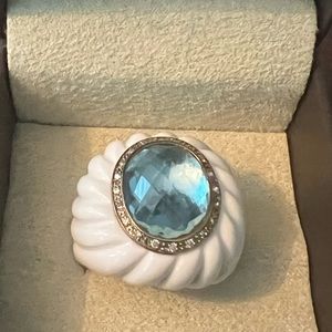 Vintage Ceramic Topaz ring